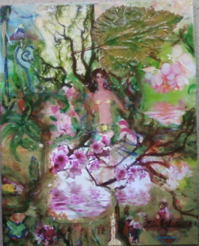 Named contemporary work « La fête du printemps », Made by MITRA SHAHKAR