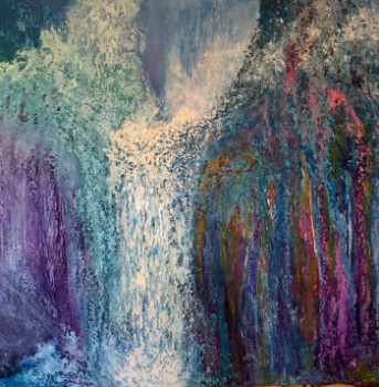 Named contemporary work « Cascade », Made by JEANPY