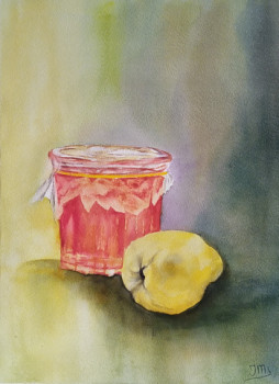 Named contemporary work « Confiture de coing », Made by JACQUES MASCLET