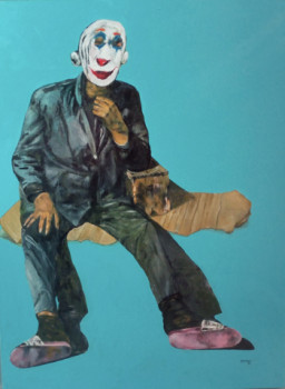 Named contemporary work « Pauvre Joker », Made by AZZEDDIN DOUKKARI