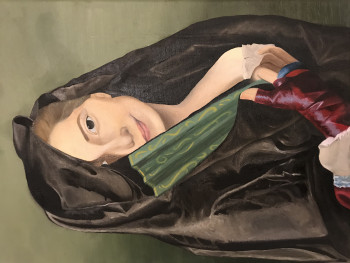 Named contemporary work « La femme a l’éventail », Made by ñUSTA