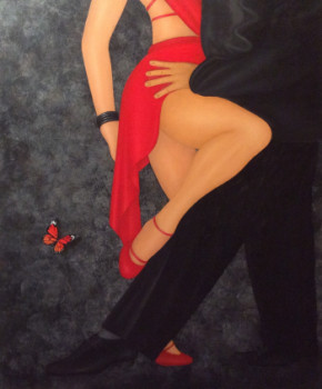 Named contemporary work « 602.  Tango Tango », Made by IVE FONTAINE
