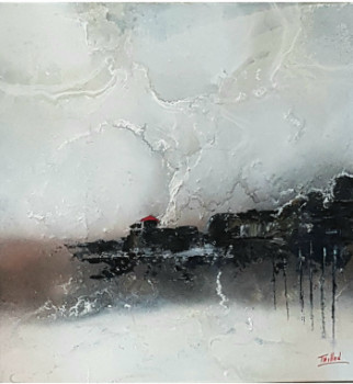 Named contemporary work « Quand le ciel peint les bords de mer », Made by MICHEL THILLOU