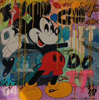 Named contemporary work « Mickey Pop », Made by DAMIEN ALLHEILLY