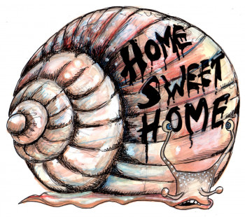 Named contemporary work « Home Sweet Home », Made by EVILOP