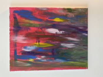 Named contemporary work « le paradis des couleurs », Made by ELONA BAILLEUL