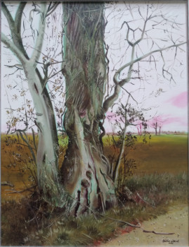 Named contemporary work « Un arbre en automne. », Made by DIDIER SITAUD