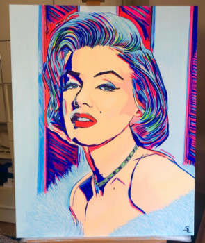 Named contemporary work « Marilyn », Made by SPLARTDESIGNS