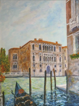 Named contemporary work « Venise, lumière du matin », Made by NICOLE EYNARD