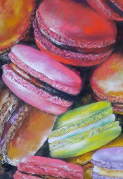 Named contemporary work « Macarons 2 », Made by DUC