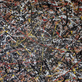 Named contemporary work « Pollock serein », Made by LUC GONCALVES