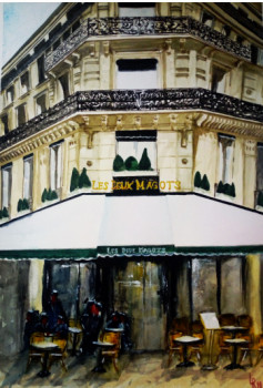 Named contemporary work « Les deux magots », Made by RICHARD LUBERT