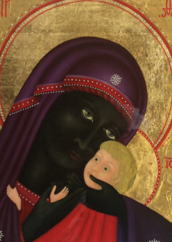 Named contemporary work « 632.   Vierge Noire », Made by IVE FONTAINE