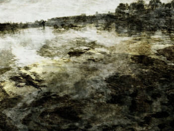 Named contemporary work « No Man's Land », Made by PHILIPPE BERTHIER