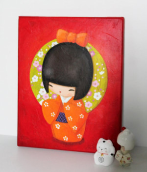 Named contemporary work « Petite Suki », Made by MYRIAM LAKRAA (EI)