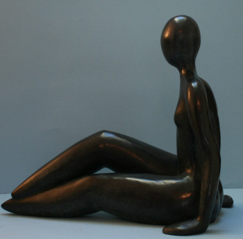 Named contemporary work « Minérale- bronze », Made by ISABELLE MOTTE