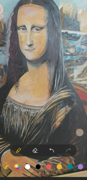 Named contemporary work « Mona lisa », Made by SALVATORE