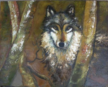 Named contemporary work « Wolf », Made by DAN.LECLERCQ