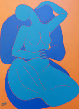 Named contemporary work « La tendresse II », Made by PHILIPPE JAMIN