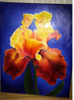 Named contemporary work « Iris », Made by MARIE-THERESE WATTIER