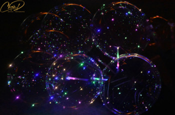 Named contemporary work « Bubbles Universe 2 », Made by CHRIS D.