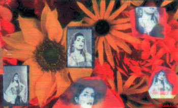 Named contemporary work « Les Tournesols  et moi », Made by MITRA SHAHKAR