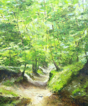 Named contemporary work « Le chemin creux », Made by PHILIPPE NEGRE