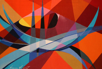 Named contemporary work « L'ENVOL », Made by BERNARD RONFAUT