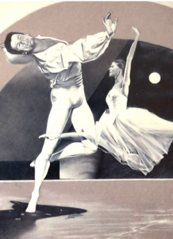 Named contemporary work « Soirée à l’opéra », Made by EMMANUEL VIGNOLLE
