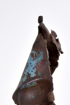 Named contemporary work « Silhouette bleue », Made by CATHERINE MAUCOURT