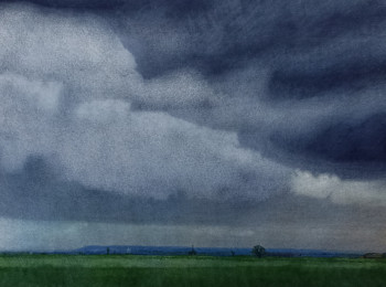 Named contemporary work « September sky », Made by HARRY BARTLETT FENNEY