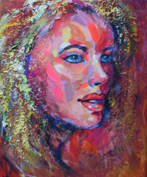 Named contemporary work « Blonde », Made by LIUBOV JURAVLIOVA