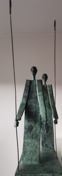 Named contemporary work « MASSAÏ », Made by CRAZYART DOMINIQUE DOERR