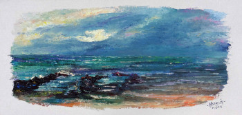 Named contemporary work « Crépuscule marin », Made by MICHEL HAMELIN