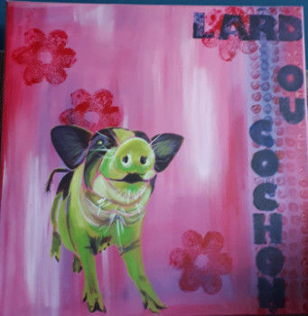 Named contemporary work « Lard ou cochon », Made by SOPHIE DEFLANDRE