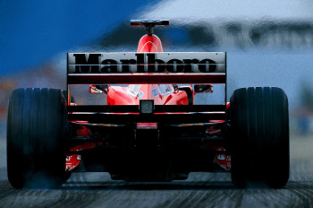 Named contemporary work « Michael Schumacher. Ferrari 3 », Made by DOMINIQUE LEROY