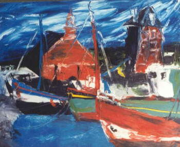 Named contemporary work « bateaux », Made by ERIKA PRUVOST