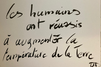 Named contemporary work « L’humanité sur terre », Made by NICOLAS D