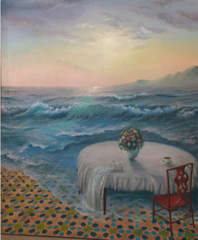 Named contemporary work « Cascade vers la mer », Made by NORIART