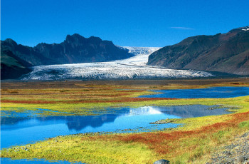 Named contemporary work « Islande glacier Vatnajökull », Made by DOMINIQUE LEROY