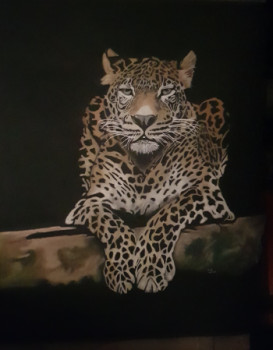 Named contemporary work « LEOPARD », Made by SYLOU