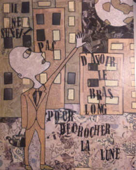 Named contemporary work « Décrocher la lune », Made by ELOISE BOURSCHEIDT