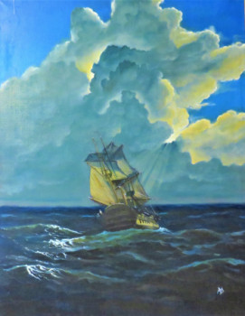 Named contemporary work « la caravelle », Made by EL LAVI