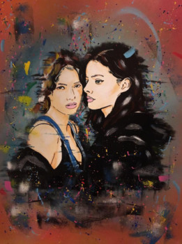 Named contemporary work « Sisters », Made by MBKZA