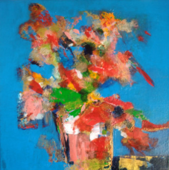 Named contemporary work « Le pot de fleurs », Made by MYRIAM CARBONNIER