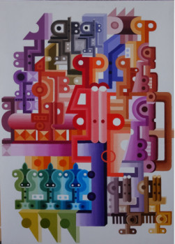 Named contemporary work « COMPOSITION N°19 2 », Made by LEVON VARDANYAN