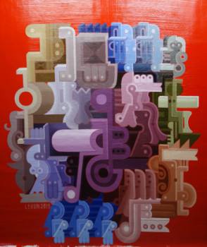 Named contemporary work « COMPOSITION N°21 », Made by LEVON VARDANYAN