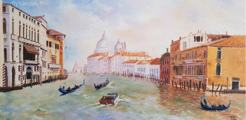 Named contemporary work « Le grand canal », Made by NELLY SIMON