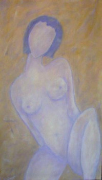 Named contemporary work « LA POSE », Made by DEVAREWAERRE RéGINE