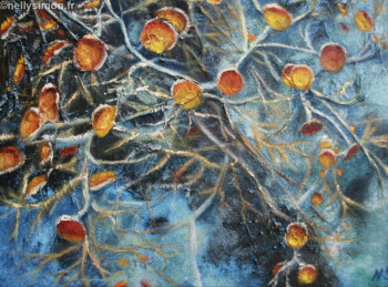 Named contemporary work « Lichen 3 », Made by NELLY SIMON